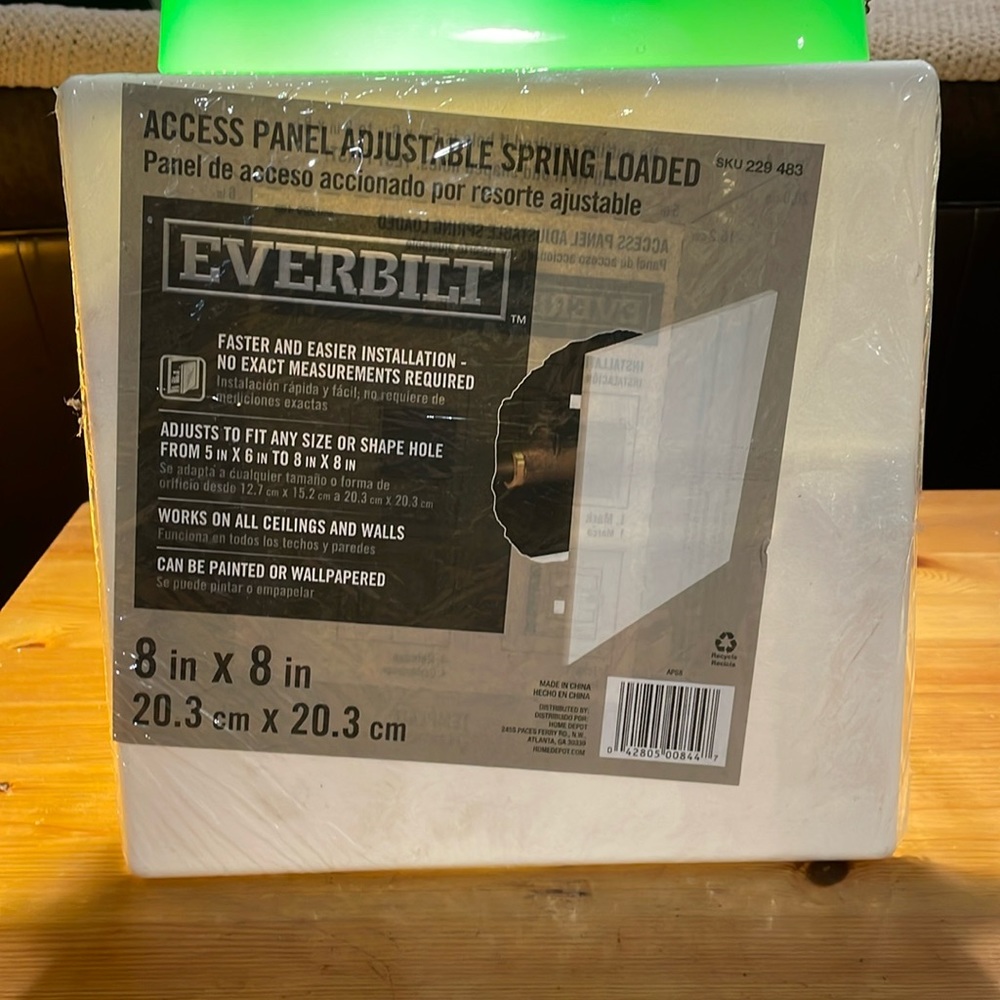 Everbilt Access Panel Adjustable Spring Load NWT 8”x8”